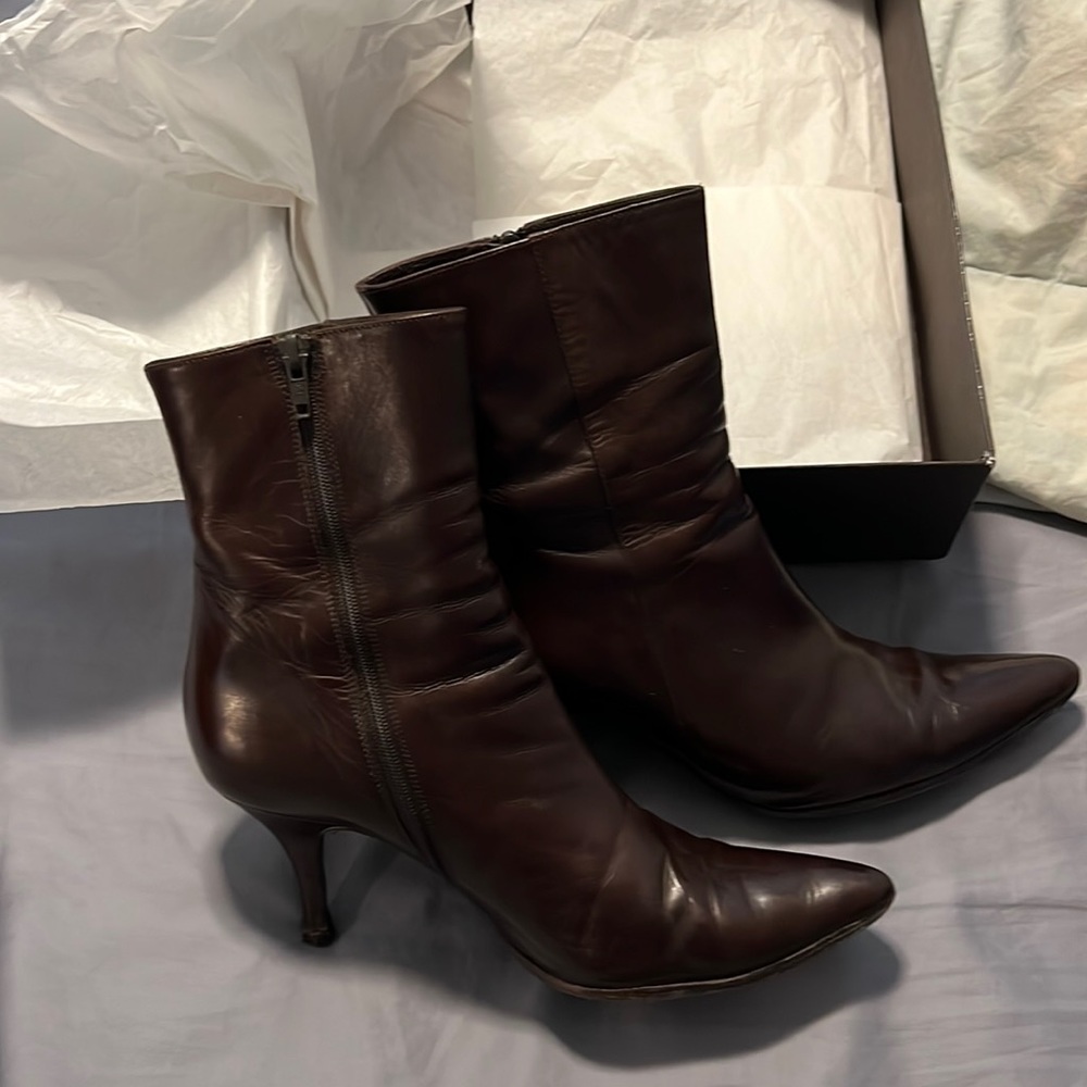 Cole Haan Vitalia shirt boot in chocolate brown